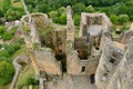 The remains of the ruined Bonaguil castle