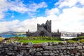 Remains Saint Patrick`s Chapel inside Peel Castle, Isle of Man Royalty Free Stock Photo