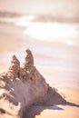 Remains of a sandcastle Royalty Free Stock Photo