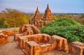 Remains of Somingyi monastery in Bagan, Myanmar Royalty Free Stock Photo