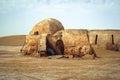 Remains of Star Wars The Phantom Menace movie set in Tunisia Royalty Free Stock Photo