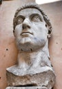 Colossal statue of Constantine: head Royalty Free Stock Photo