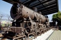 Remains of steam train destroyed during the Korean War