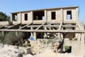 The remains of a sulfur distillation plant established in 1933 stand outside of Kibbutz Beeri, in Israel