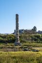 Remains of The Temple of Artemis or Artemision, aka the Temple of Diana located in Ephesus, Selcuk, Turkey Royalty Free Stock Photo