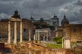 The remains of the temple of castor and pollux