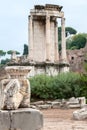 The remains of the Temple of Vesta