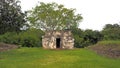 Remains of 8th-century Mayan village with a temples and pyramid, Ekbalam, Yucatan, Mexico Royalty Free Stock Photo