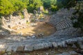 Remains of theater in Lycian city Faselis Royalty Free Stock Photo