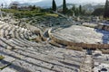 Remains of the Theatre of Dionysus in Acropolis of Athens Royalty Free Stock Photo