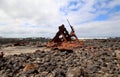 The remains of S. S. Speke Royalty Free Stock Photo