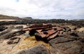 The remains of S. S. Speke Royalty Free Stock Photo