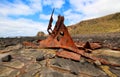 The remains of S. S. Speke Royalty Free Stock Photo