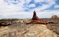 The remains of S. S. Speke Royalty Free Stock Photo