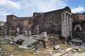 The remains of Trajan\'s Forum in Rome, Italy Royalty Free Stock Photo