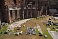 The remains of Trajan\'s Forum in Rome, Italy Royalty Free Stock Photo