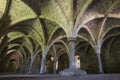 Undercroft of Battle Abbey in East Sussex