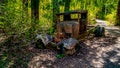 The remains of a Vintage Truck Wreck hidden in the forest surrounding Alta Lake near Whistler
