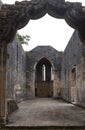 Remains of the walled castle of Leiria, Royalty Free Stock Photo