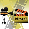 Remake movie Royalty Free Stock Photo