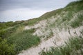 Remarcable dunes of Amrum (Oomram) in Northern Germany at the Northern See Royalty Free Stock Photo