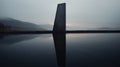 Remark A Black Monument By The Water - Uhd Image By Yeong-hao Han