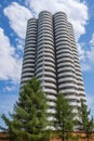 Remarkable cylindrical building