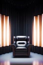 photorealistic surreal leather chair portal dreamlike visuals generated by ai