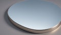 A Remarkable Image Of A Round Mirror With A Reflection Of A Sky AI Generative