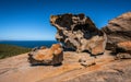 Remarkable rocks close-up view on Kangaroo island in Australia