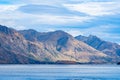 Remarkables Mountain Range across Lake Wakatipu Royalty Free Stock Photo