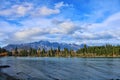 Remarkables mountains and lake Wakatipu in Queenstown, New Zealand Royalty Free Stock Photo