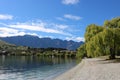 Remarkables ski area from Lake Wakatipu, Otago, NZ