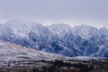 The Remarkables View on a Cloudy Day in New Zealand