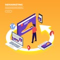 Remarketing digital marketing Royalty Free Stock Photo