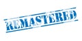 Remastered blue stamp Royalty Free Stock Photo