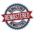 Remastered label or sticker Royalty Free Stock Photo