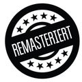 Remastered stamp in german Royalty Free Stock Photo