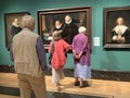 Paintings by the Dutch master Rembrandt at the Queen`s Gallery in London England