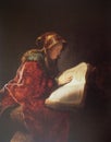 REMBRANDT - Old Woman Reading Royalty Free Stock Photo