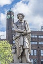 Rembrandt statue in Amsterdam, Netherlands Royalty Free Stock Photo