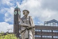 Rembrandt statue in Amsterdam, Netherlands Royalty Free Stock Photo