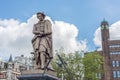 Rembrandt statue in Amsterdam, Netherlands Royalty Free Stock Photo