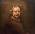 Rembrandt van Rijn, self portrait Royalty Free Stock Photo