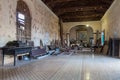 REMEDIOS, CUBA - FEB 12, 2016: Interior of Nuestra Senora del Buen Viaje church under renovation in Remedios town, Cu Royalty Free Stock Photo