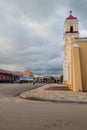 REMEDIOS, CUBA - FEB 12, 2016: San Juan Bautista church in Remedios, Cu