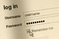 Remember me - Login form