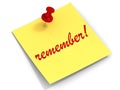 Remember note
