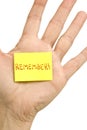 Remember Note Royalty Free Stock Photo