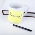 REMEMBER NOTE Royalty Free Stock Photo